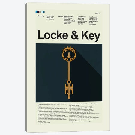 Locke And Key Canvas Print #PAG470} by Prints and Giggles by Erin Hagerman Canvas Artwork