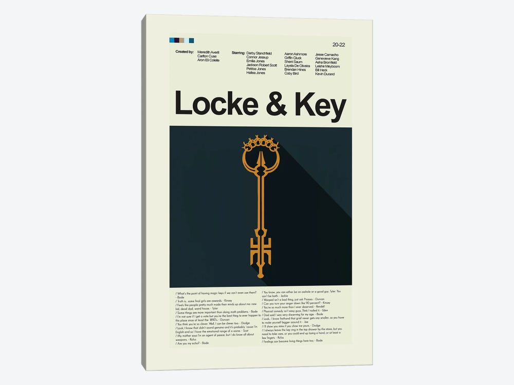 Locke And Key by Prints and Giggles by Erin Hagerman 1-piece Canvas Art