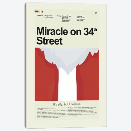 Miracle On 34th Street Canvas Print #PAG473} by Prints and Giggles by Erin Hagerman Canvas Artwork