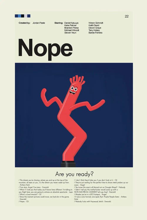 Nope by Prints and Giggles by Erin Hagerman wall art