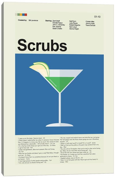 Scrubs Canvas Art Print - Prints And Giggles by Erin Hagerman