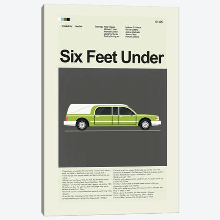 Six Feet Under Canvas Print #PAG481} by Prints and Giggles by Erin Hagerman Art Print