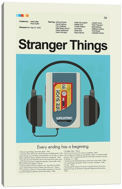 Stranger Things Season 4 Canvas Art Print - Prints And Giggles by Erin Hagerman