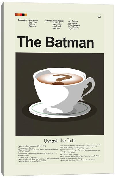 The Batman Canvas Art Print - Coffee Art