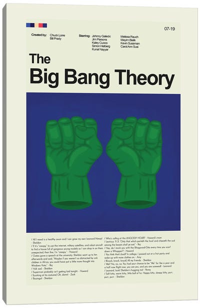 The Big Bang Theory Canvas Art Print - Sitcoms & Comedy TV Show Art