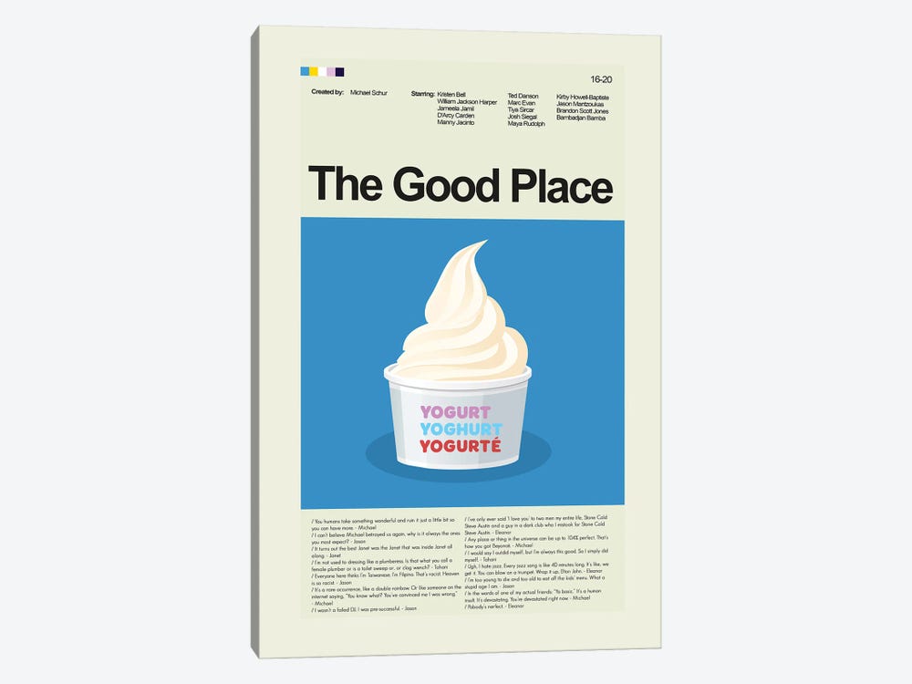 The Good Place by Prints and Giggles by Erin Hagerman 1-piece Canvas Print