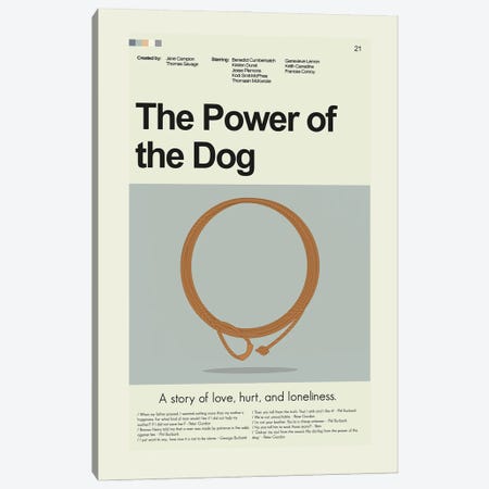The Power Of The Dog Canvas Print #PAG493} by Prints and Giggles by Erin Hagerman Canvas Art