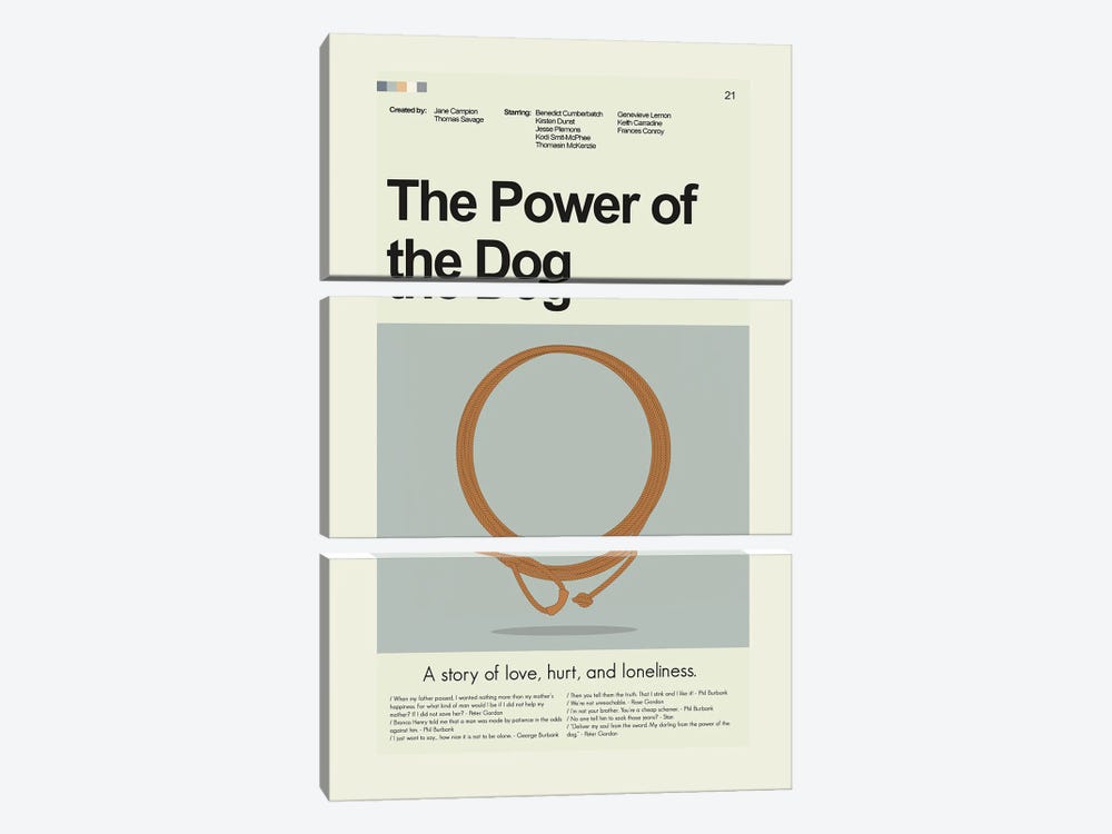 The Power Of The Dog by Prints and Giggles by Erin Hagerman 3-piece Art Print