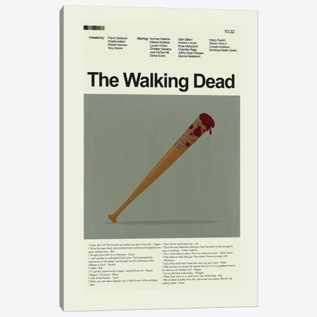 The Walking Dead Canvas Print #PAG496} by Prints and Giggles by Erin Hagerman Canvas Art Print