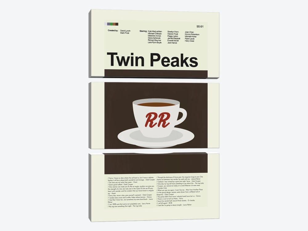 Twin Peaks by Prints and Giggles by Erin Hagerman 3-piece Canvas Art Print