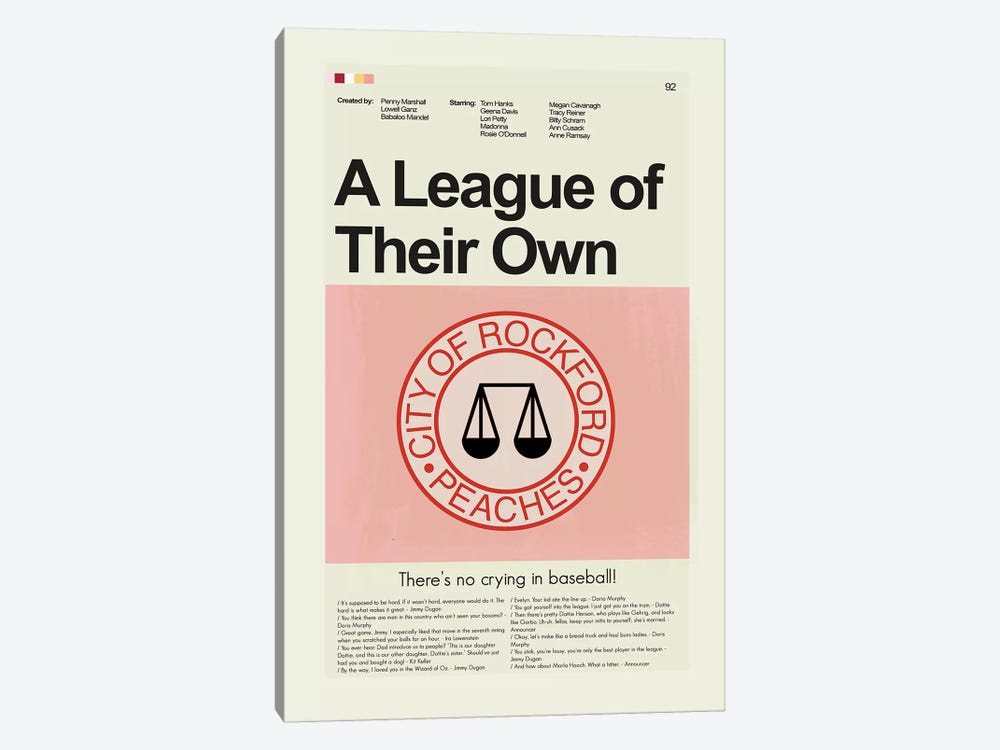 A League Of Their Own by Prints and Giggles by Erin Hagerman 1-piece Art Print