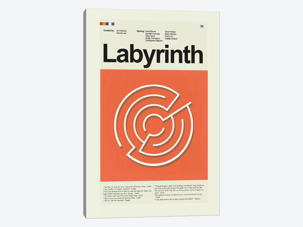 Labyrinth by Prints and Giggles by Erin Hagerman 1-piece Art Print