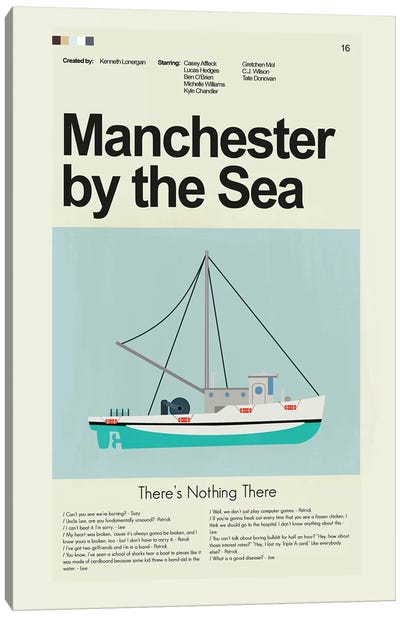 Manchester By The Sea Canvas Art Print - Prints And Giggles by Erin Hagerman