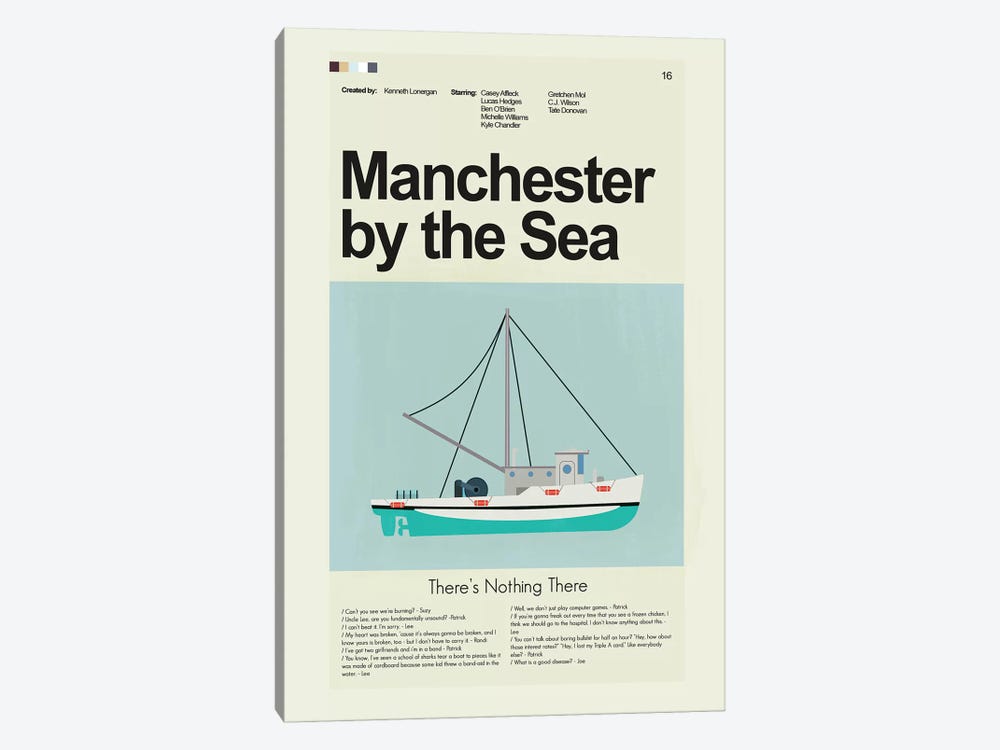 Manchester By The Sea by Prints and Giggles by Erin Hagerman 1-piece Canvas Art Print
