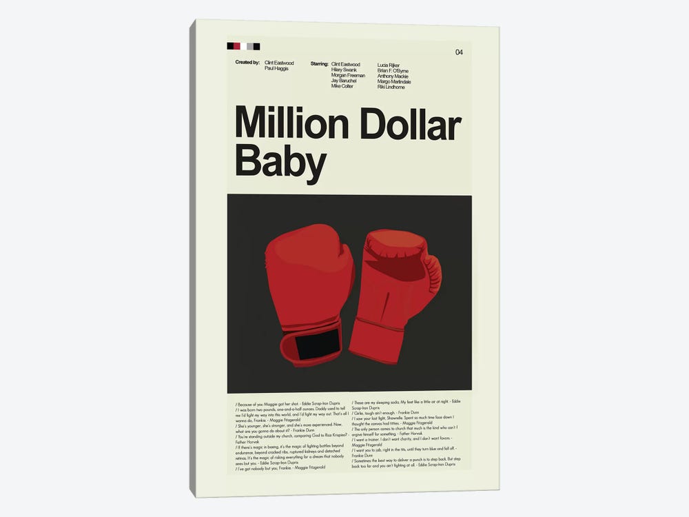 Million Dollar Baby by Prints and Giggles by Erin Hagerman 1-piece Canvas Print