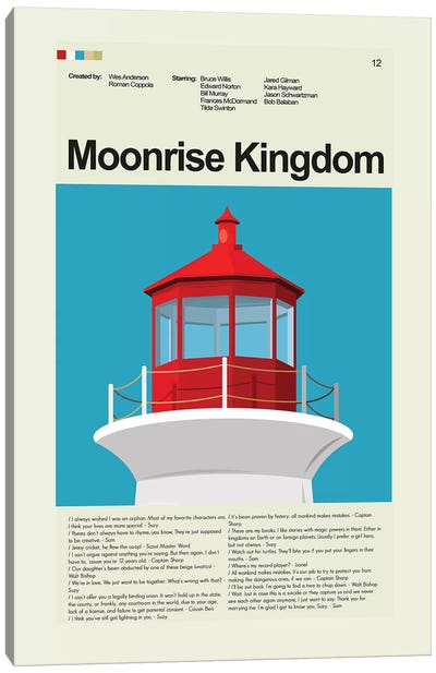 Moonrise Kingdom Canvas Art Print - Romance Movie Art
