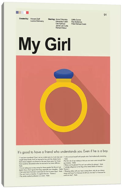 My Girl Canvas Art Print - Prints And Giggles by Erin Hagerman
