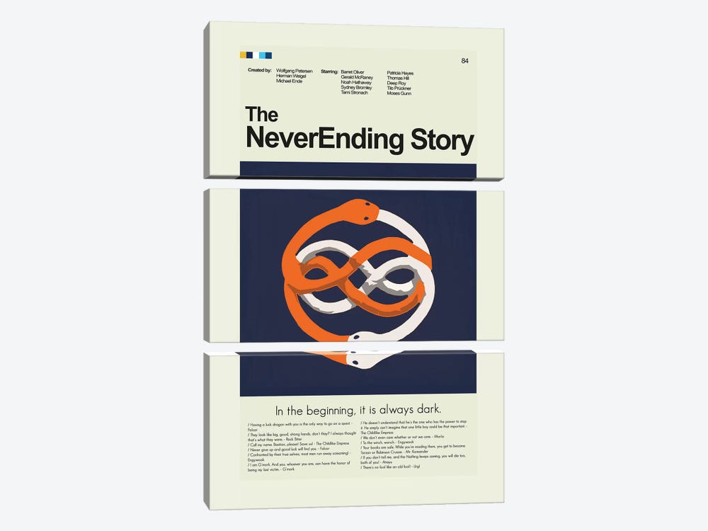 Never Ending Story by Prints and Giggles by Erin Hagerman 3-piece Canvas Print