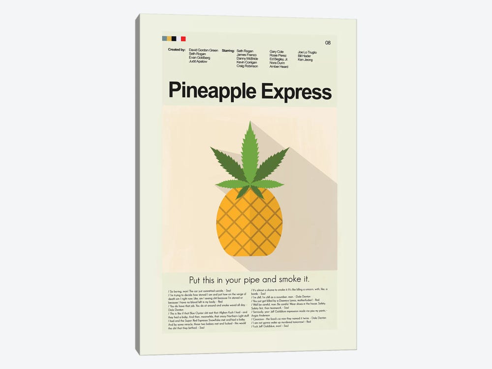 Pineapple Express by Prints and Giggles by Erin Hagerman 1-piece Canvas Artwork