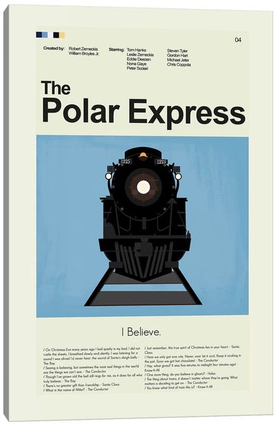 Polar Express Canvas Art Print - Holiday Movie Art