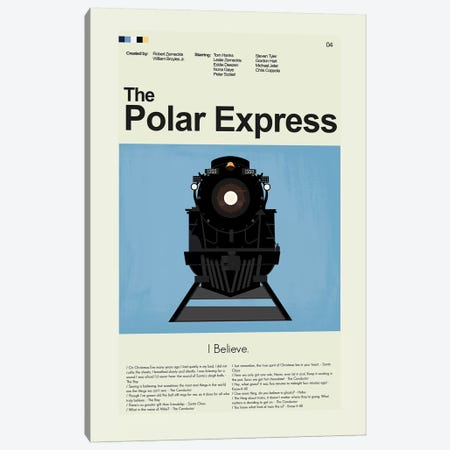 Polar Express Canvas Print #PAG70} by Prints and Giggles by Erin Hagerman Canvas Artwork