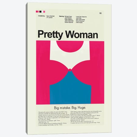 Pretty Woman Canvas Print #PAG71} by Prints and Giggles by Erin Hagerman Canvas Artwork