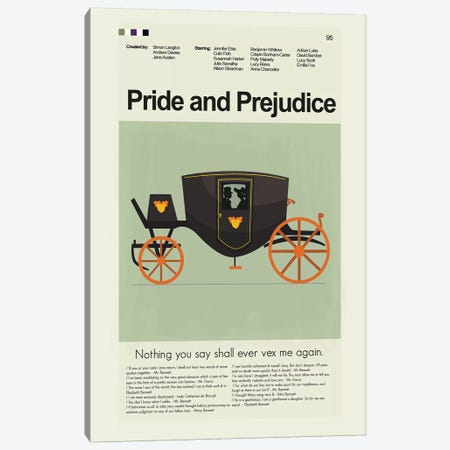 Pride And Prejudice BBC '95 Canvas Print #PAG72} by Prints and Giggles by Erin Hagerman Canvas Art