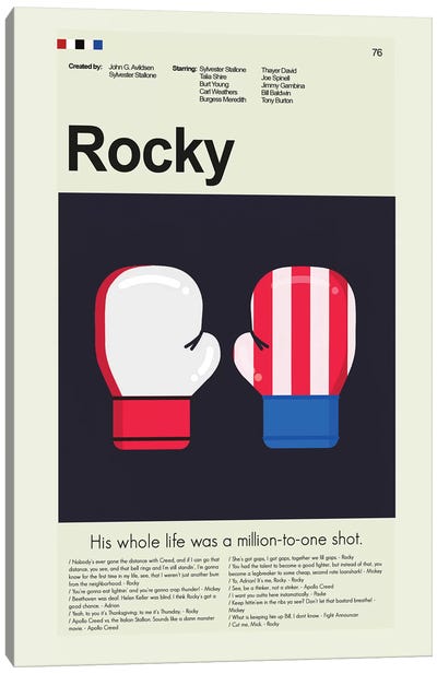 Rocky Canvas Art Print - Art for Dad