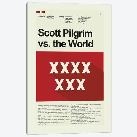 Scott Pilgrim Vs The World Canvas Print #PAG80} by Prints and Giggles by Erin Hagerman Canvas Art Print
