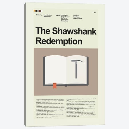 Shawshank Redemption Canvas Print #PAG83} by Prints and Giggles by Erin Hagerman Art Print