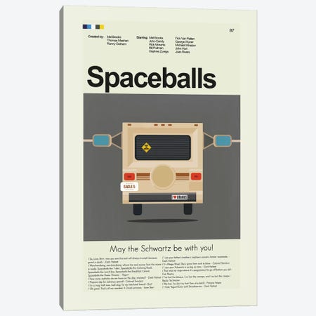 Spaceballs Canvas Print #PAG86} by Prints and Giggles by Erin Hagerman Canvas Wall Art