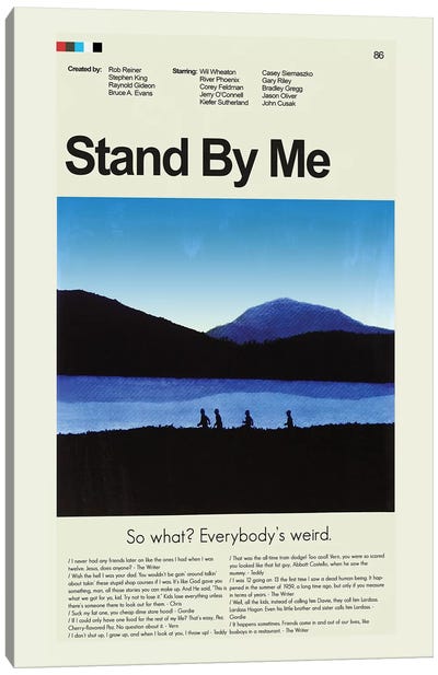 Stand By Me Canvas Art Print - Drama Movie Art