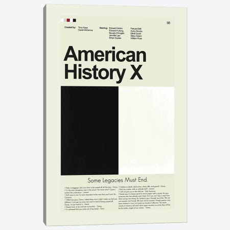 American History X Canvas Print #PAG8} by Prints and Giggles by Erin Hagerman Canvas Wall Art