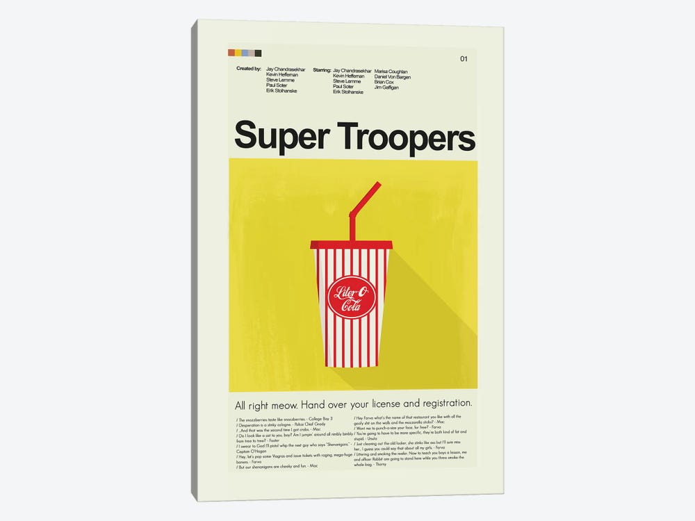 Super Troopers by Prints and Giggles by Erin Hagerman 1-piece Canvas Artwork