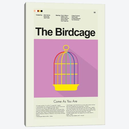 The Birdcage Canvas Print #PAG92} by Prints and Giggles by Erin Hagerman Canvas Art