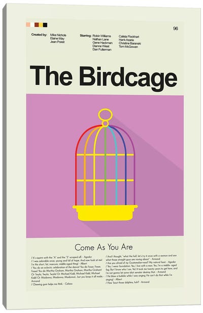 The Birdcage Canvas Art Print - LGBTQ+ Art
