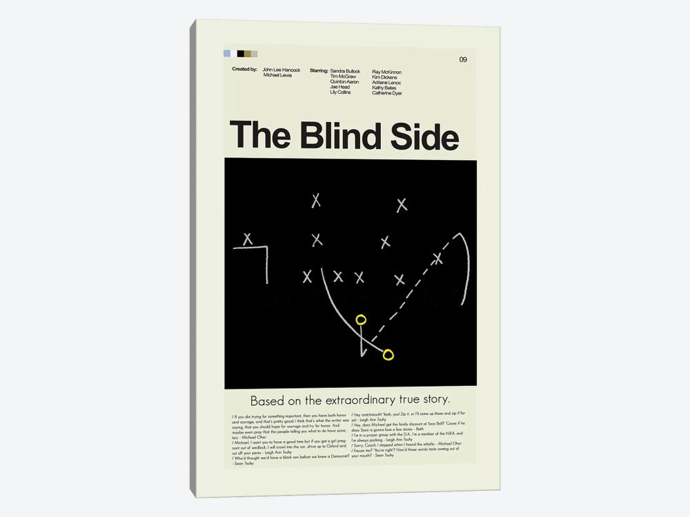 The Blind Side by Prints and Giggles by Erin Hagerman 1-piece Canvas Print