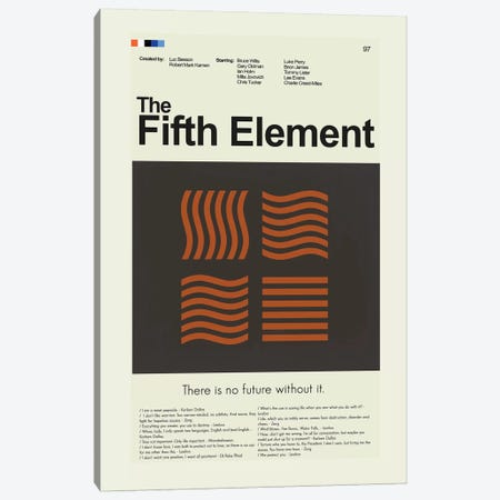The Fifth Element Canvas Print #PAG94} by Prints and Giggles by Erin Hagerman Canvas Print
