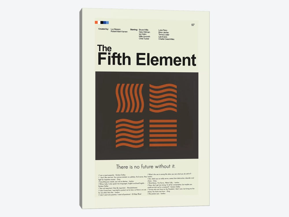 The Fifth Element by Prints and Giggles by Erin Hagerman 1-piece Canvas Wall Art