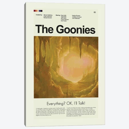The Goonies Canvas Print #PAG96} by Prints and Giggles by Erin Hagerman Art Print