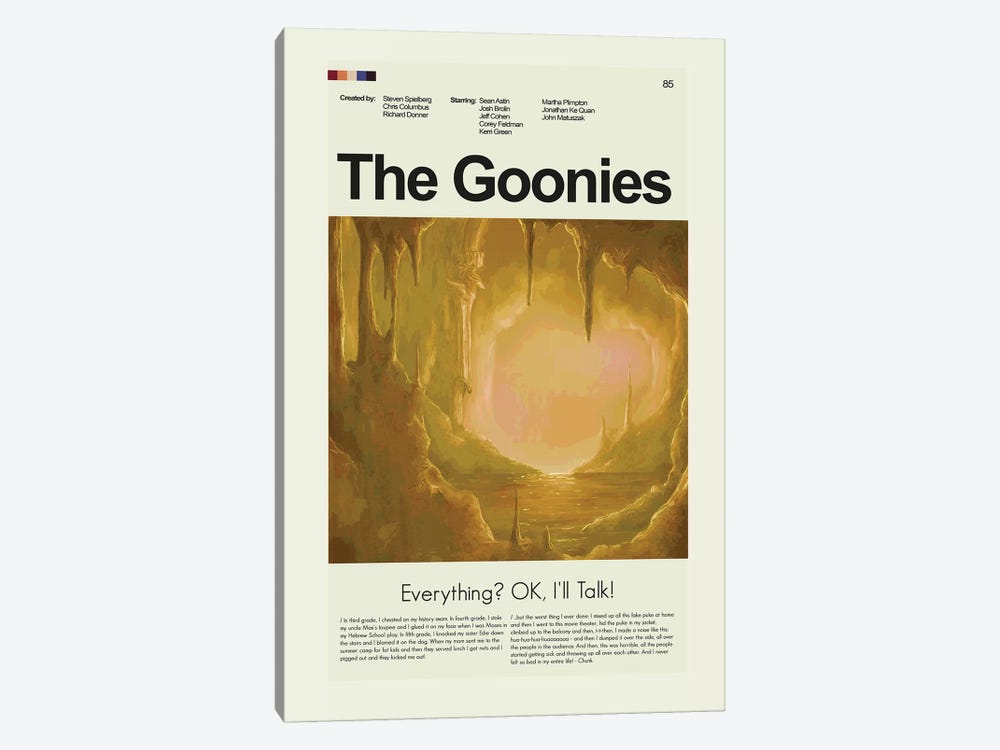 The Goonies by Prints and Giggles by Erin Hagerman 1-piece Canvas Wall Art