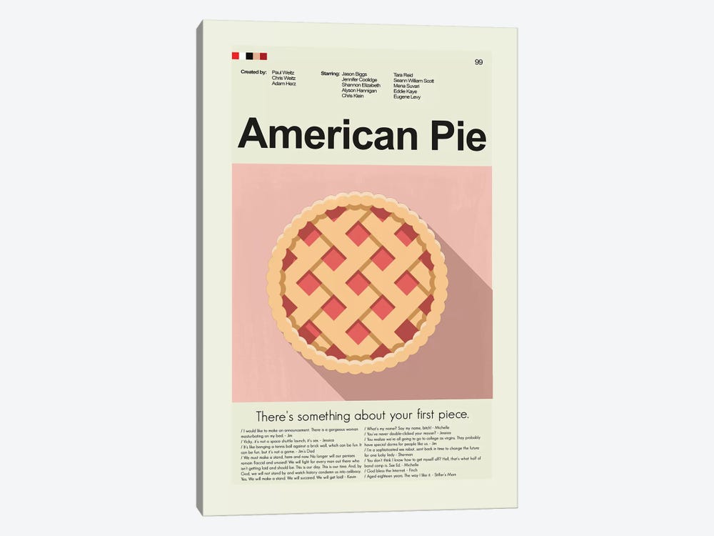American Pie by Prints and Giggles by Erin Hagerman 1-piece Canvas Artwork