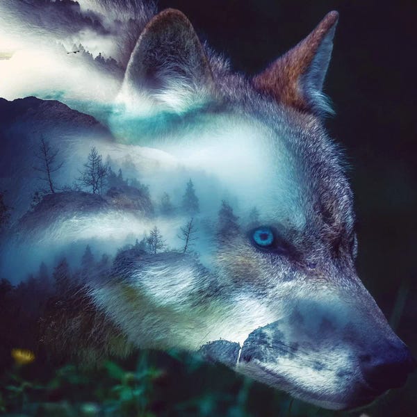 Through The Looking Glass: Forest Wolf by Paul Haag