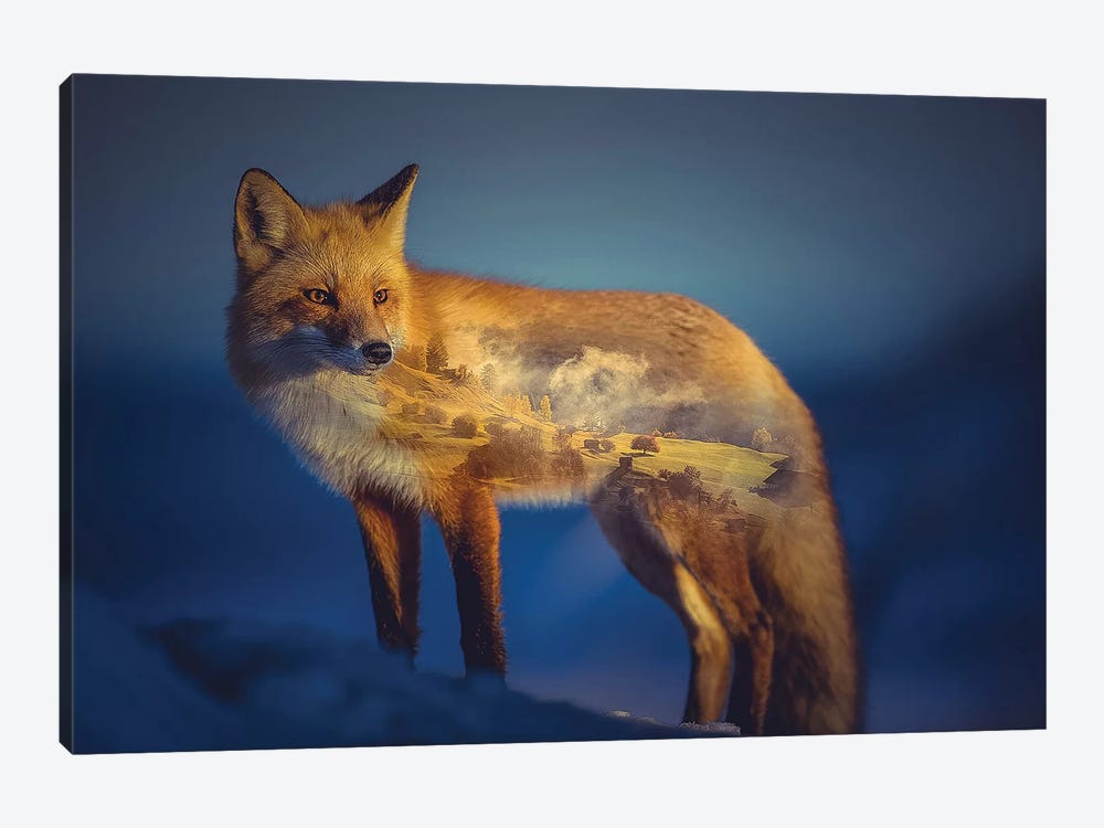 Foxscape by Paul Haag 1-piece Canvas Print
