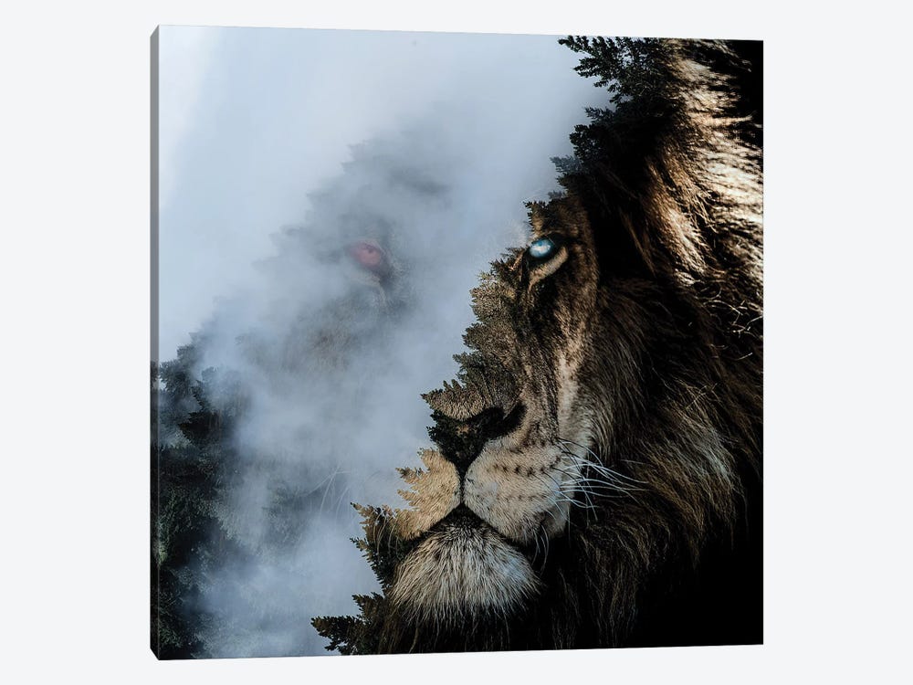 Monster Lion by Paul Haag 1-piece Canvas Wall Art