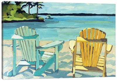 Pastel Dream Canvas Art Print - Sandy Beach Art