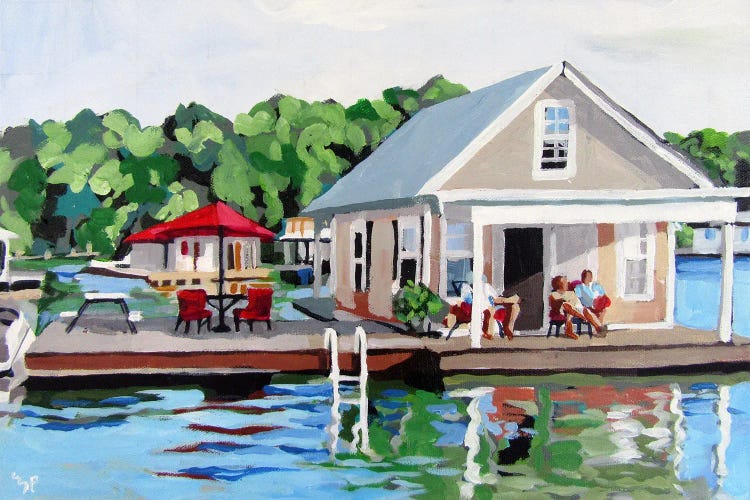 Lake Home by Melinda Patrick wall art