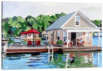 Lake Home Canvas Art Print - Melinda Patrick