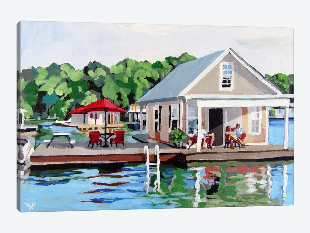 Lake Home by Melinda Patrick 1-piece Canvas Print