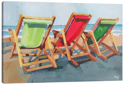 Sunset Beach Canvas Art Print - Melinda Patrick